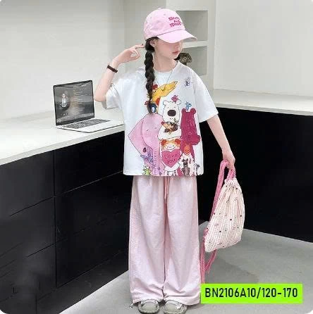 SÉT ÁO DỄ THƯƠNG MIX QUẦN HỒNG