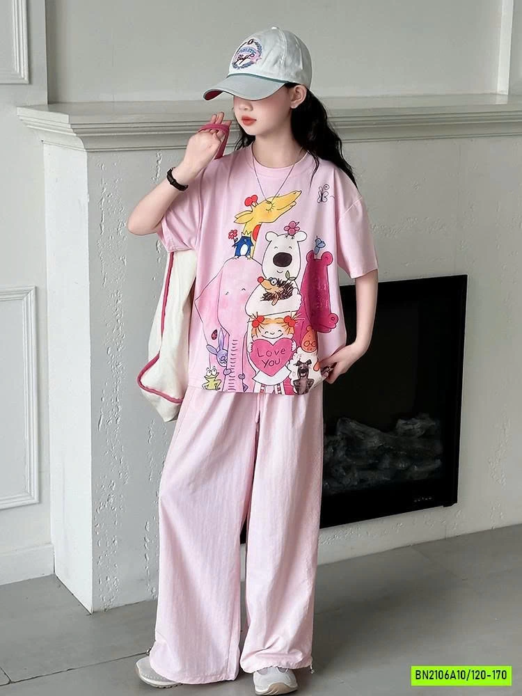 SÉT ÁO DỄ THƯƠNG MIX QUẦN HỒNG