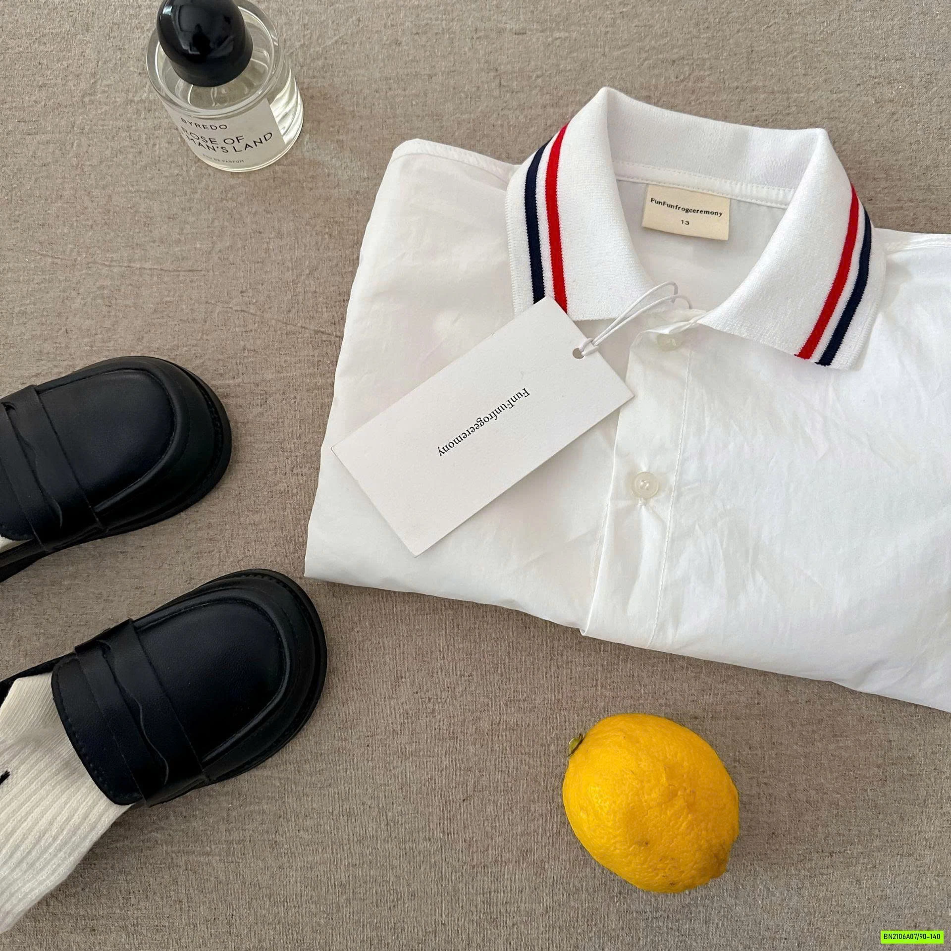 SƠ MI NGẮN TAY PHỐI CỔ MMGGBABY