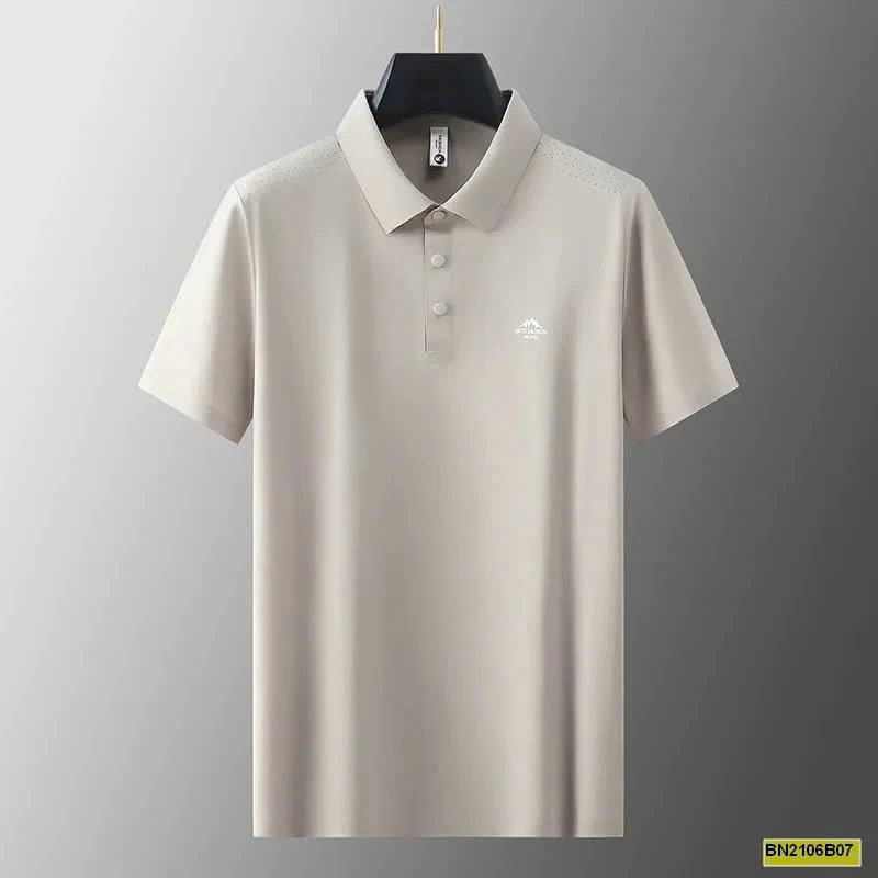 ÁO POLO NAM TRƠN MÀU LOGO NỔI