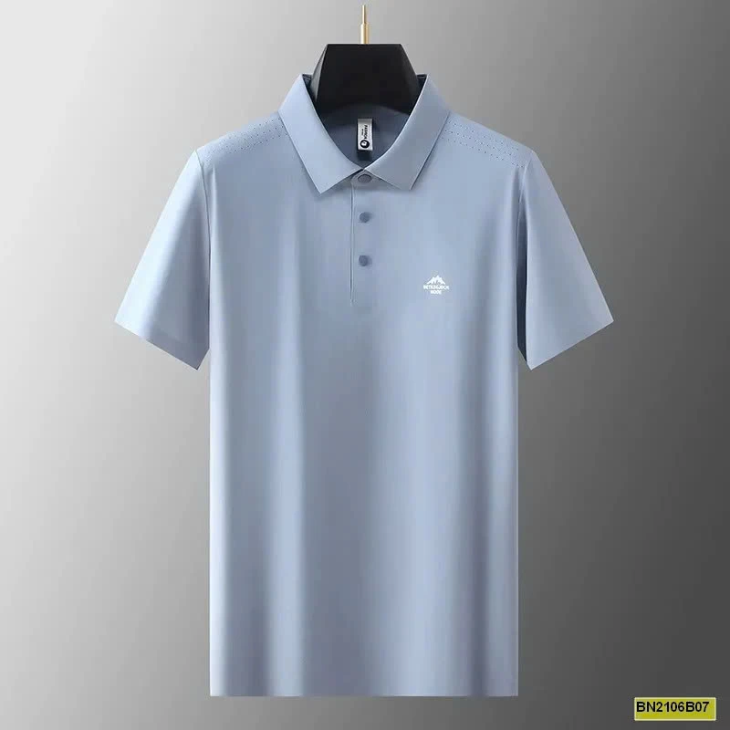 ÁO POLO NAM TRƠN MÀU LOGO NỔI