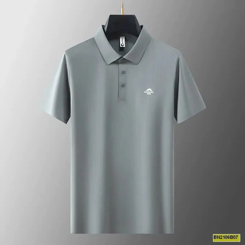 ÁO POLO NAM TRƠN MÀU LOGO NỔI