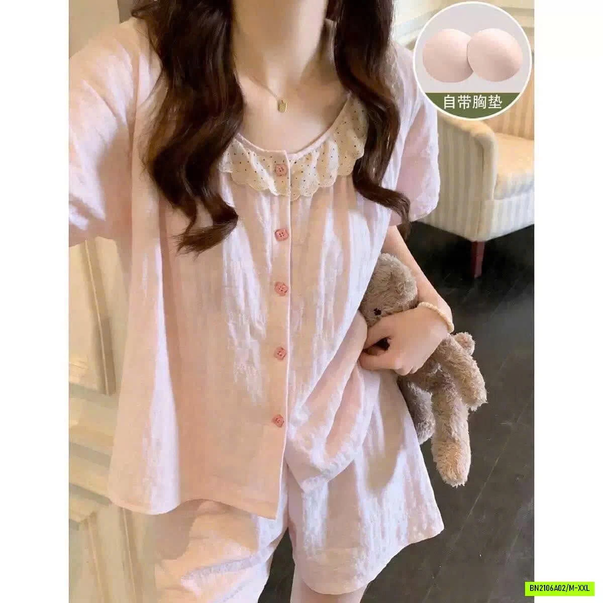 BỘ MẶC NHÀ KÈM ĐỆM NGỰC