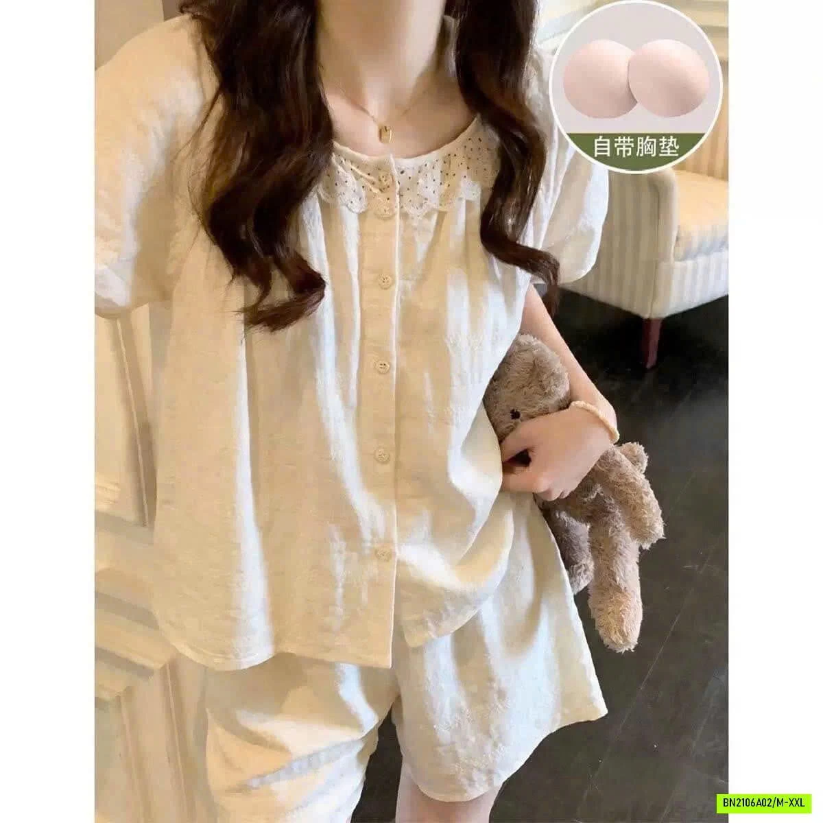 BỘ MẶC NHÀ KÈM ĐỆM NGỰC