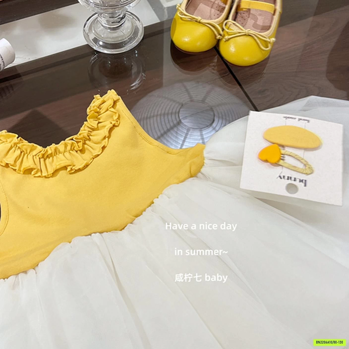 ĐẦM VÀNG PHỐI VOAN TBABY