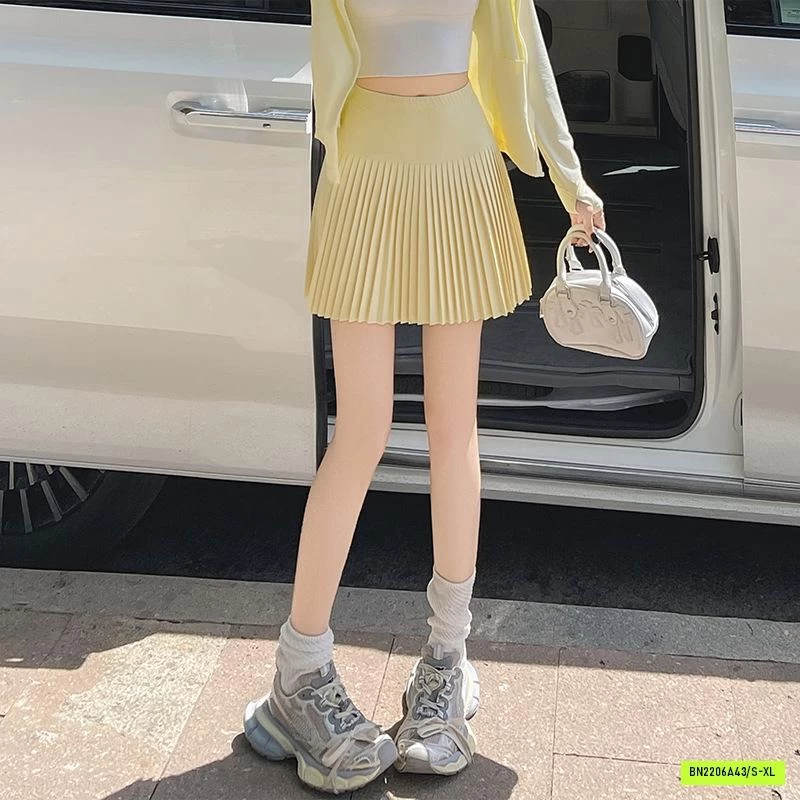 CHÂN VÁY XẾP LY NHỎ GEN BỤNG