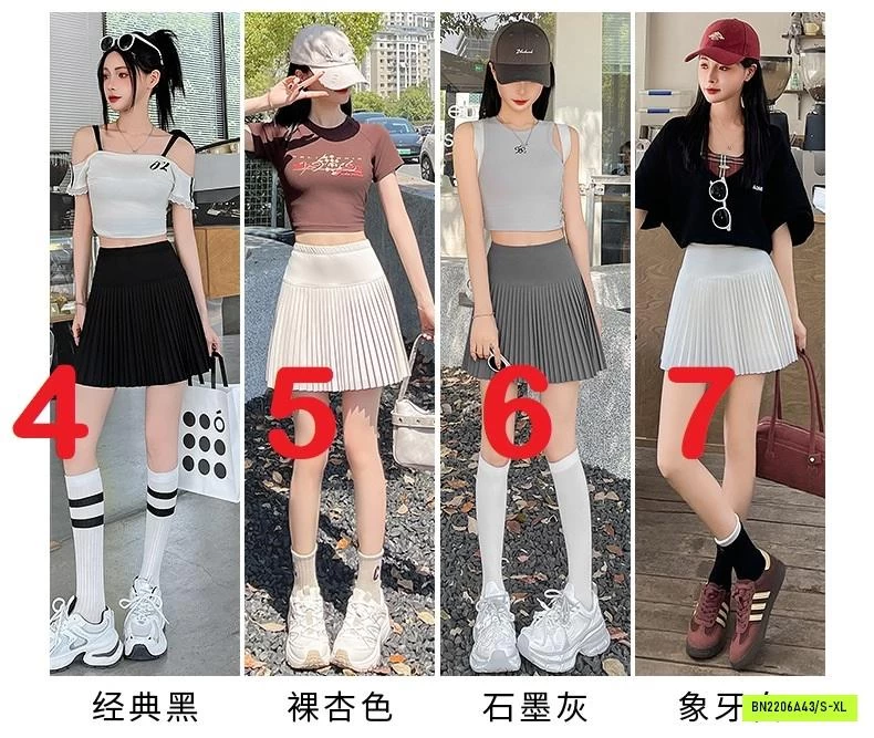 CHÂN VÁY XẾP LY NHỎ GEN BỤNG