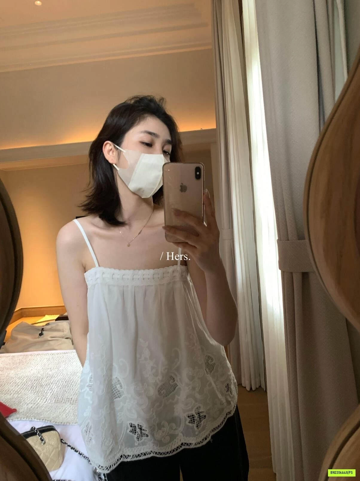 ÁO THÔ MỀM THÊU NỔI 2 DÂY HERS