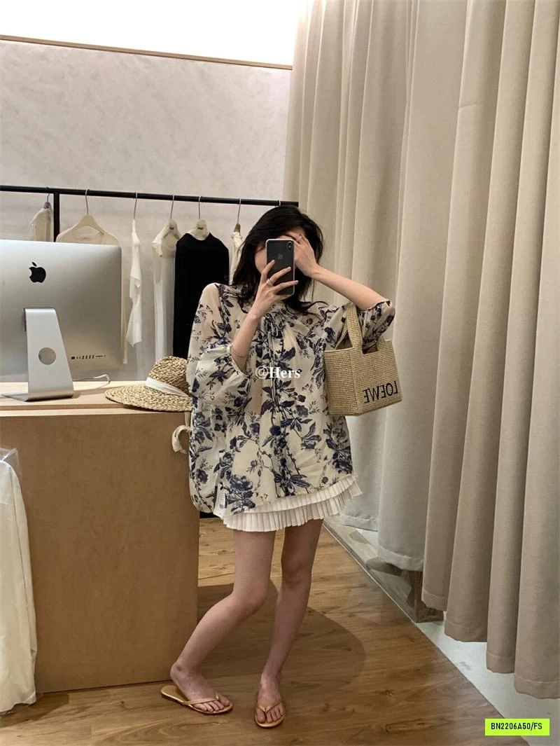 SƠ MI ĐŨI HOA ĐI BIỂN HERS