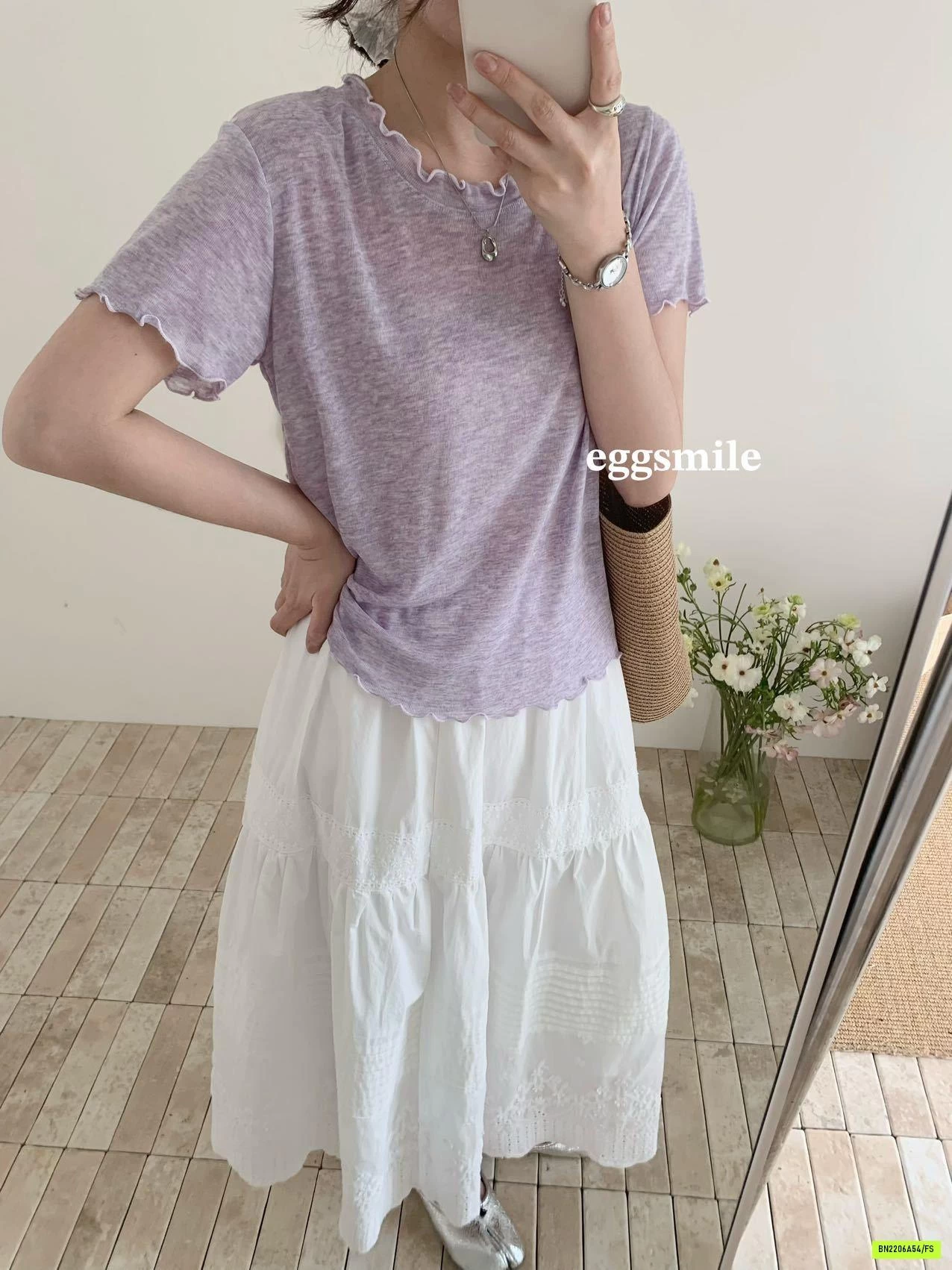 ÁO THUN GIẤY VIỀN BÈO EGG