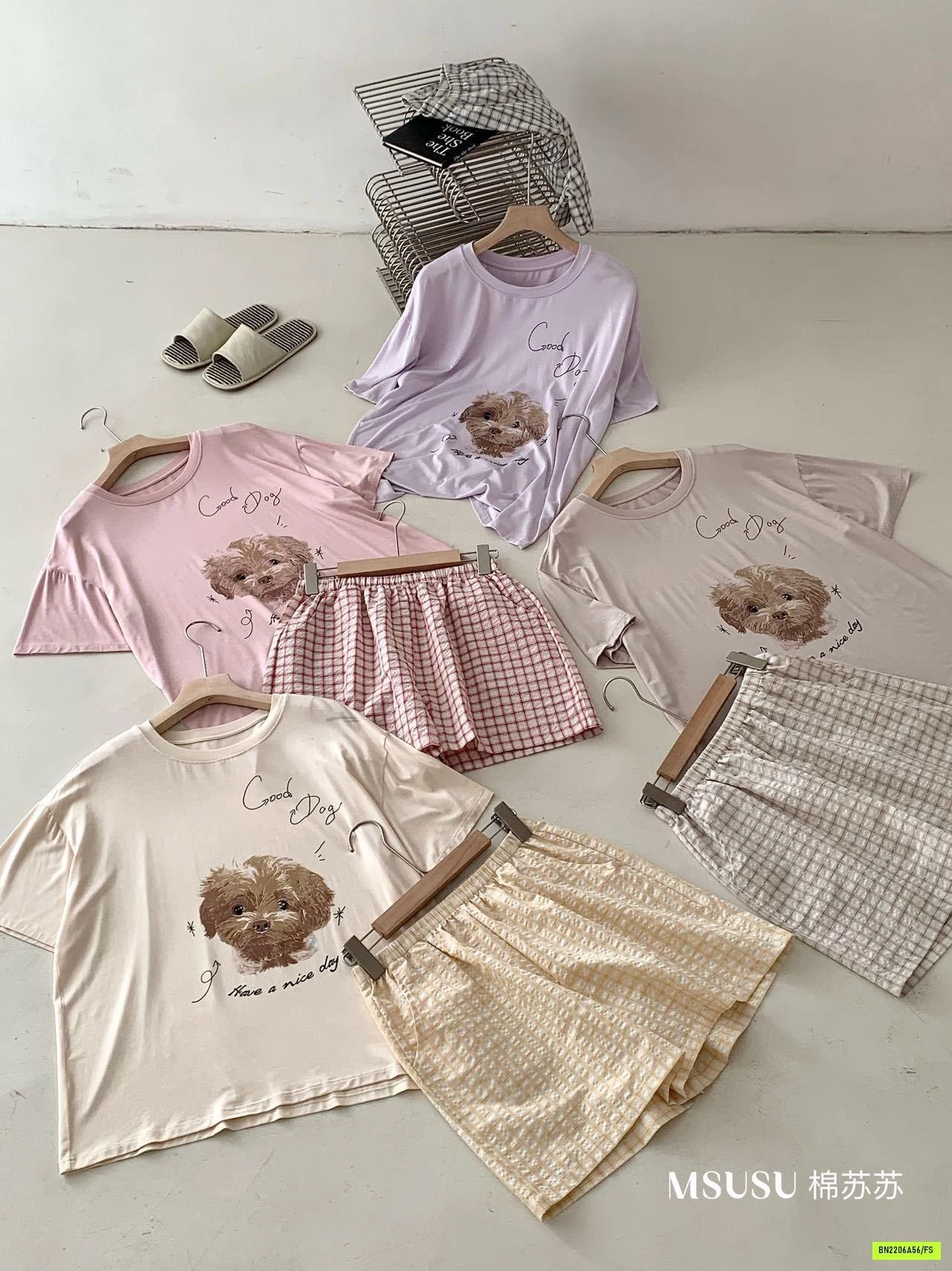 BỘ CỘC CÚN QUẦN CARO MSUSU