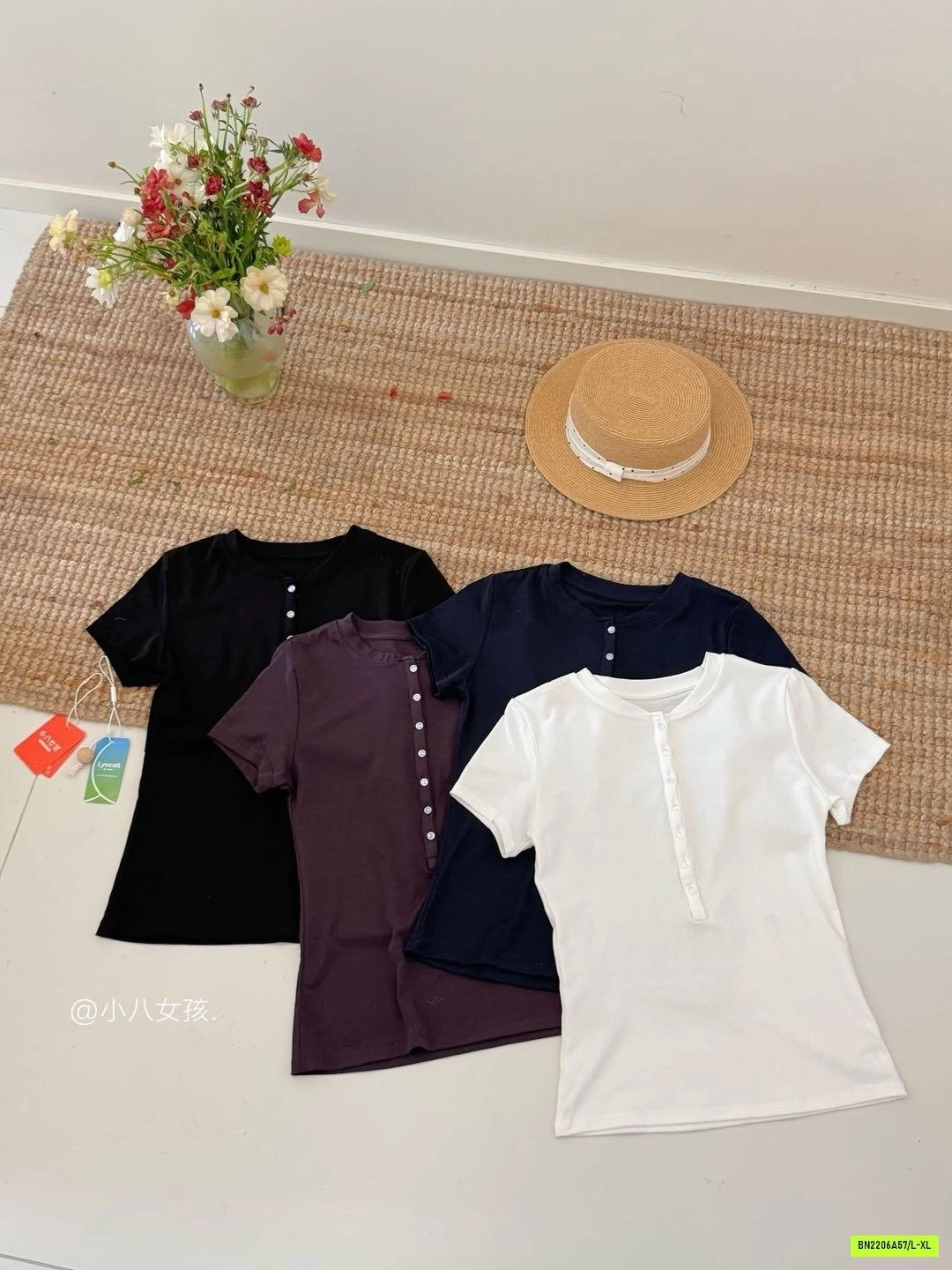 ÁO THUN BOZIP CÚC CỔ