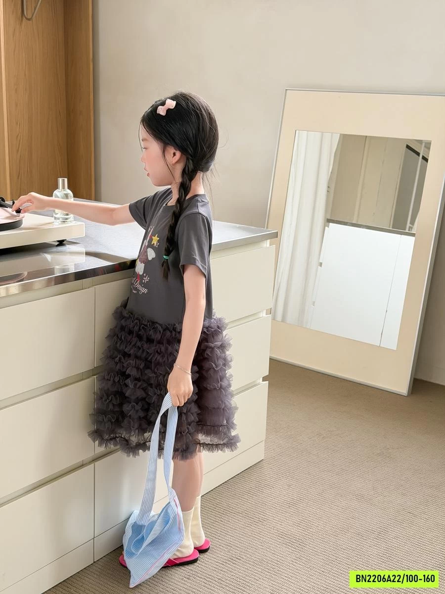 VÁY THUN PHỐI REN 26C297 AMBB