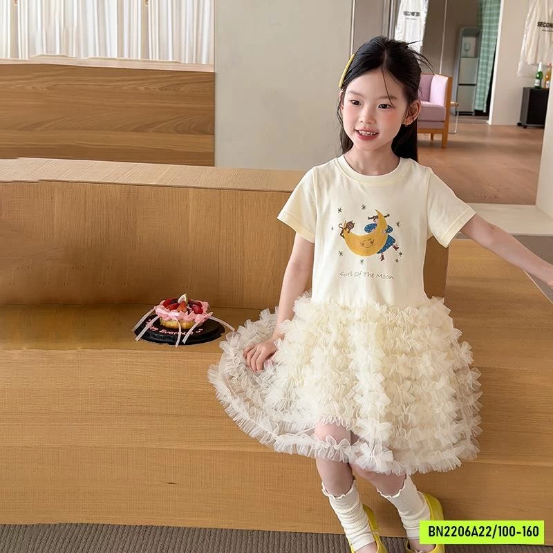 VÁY THUN PHỐI REN 26C297 AMBB