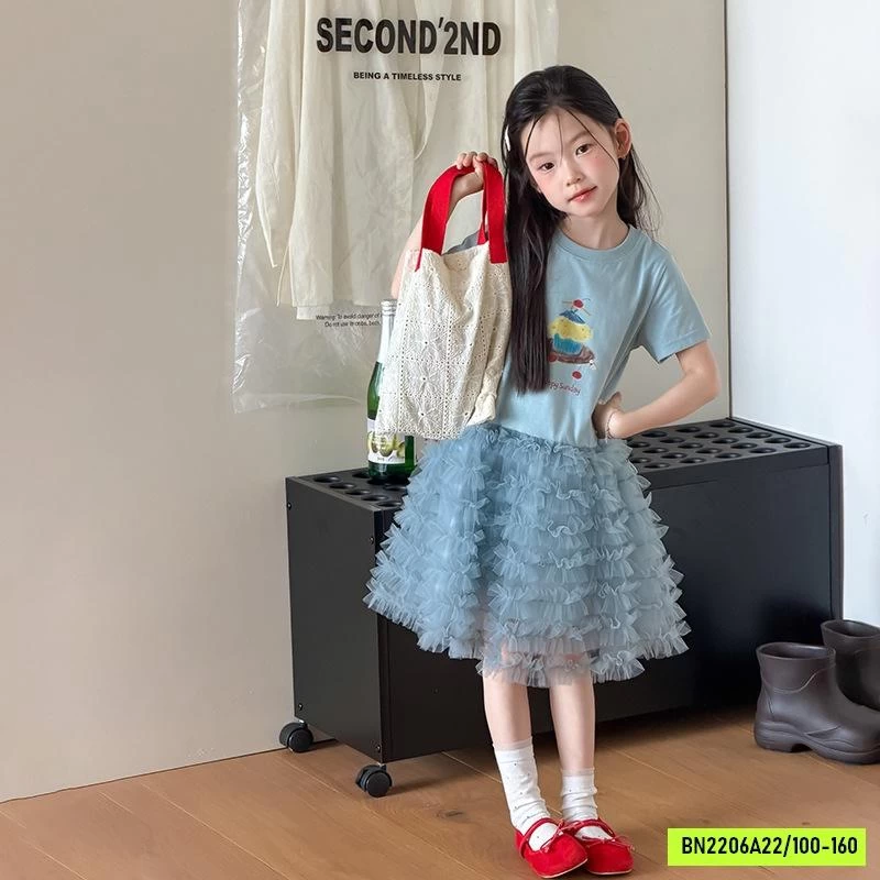 VÁY THUN PHỐI REN 26C297 AMBB