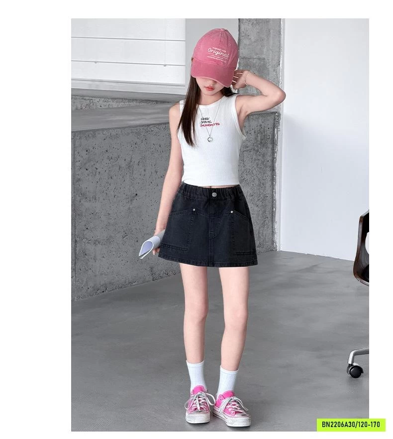 QUẦN JEANS GIẢ VÁY BÉ GÁI