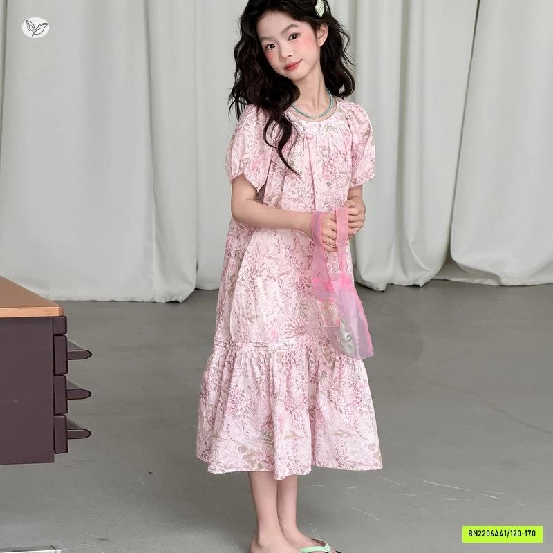ĐẦM BABYDOLL HOA HỒNG