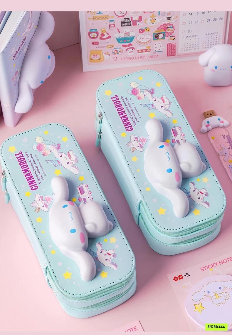 HỘP BÚT SANRIO 3D 2 TẦNG