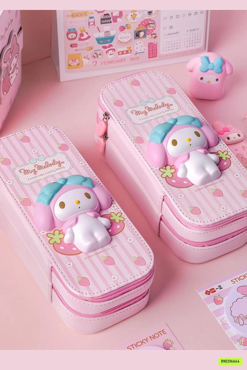HỘP BÚT SANRIO 3D 2 TẦNG
