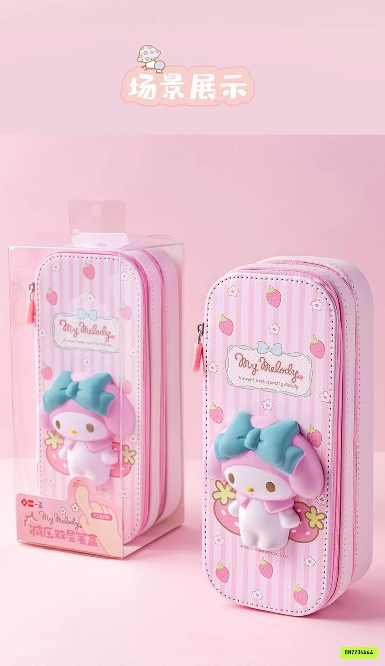 HỘP BÚT SANRIO 3D 2 TẦNG