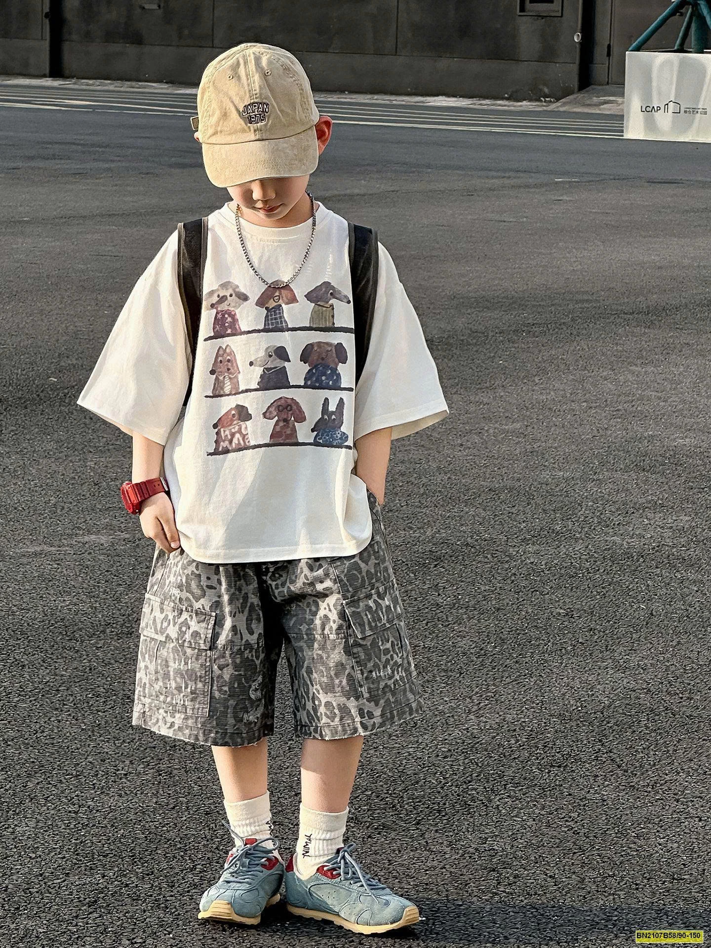 SÉT ÁO THUN CÚN  MIX QUẦN SHORT DA BÁO