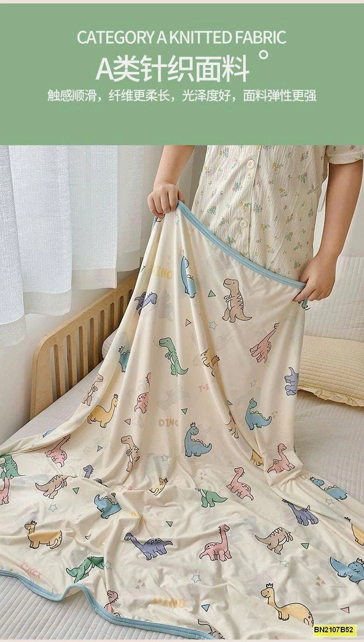 CHĂN HÈ ĐIỀU HÒA COTTON LẠNH CHO BÉ