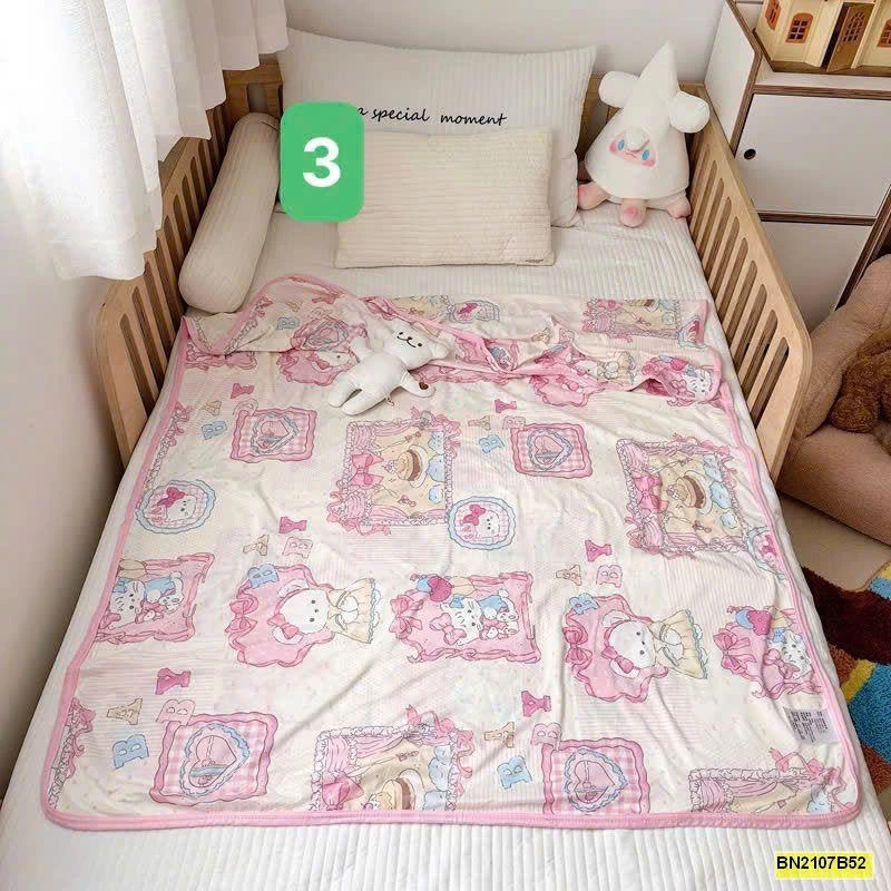 CHĂN HÈ ĐIỀU HÒA COTTON LẠNH CHO BÉ