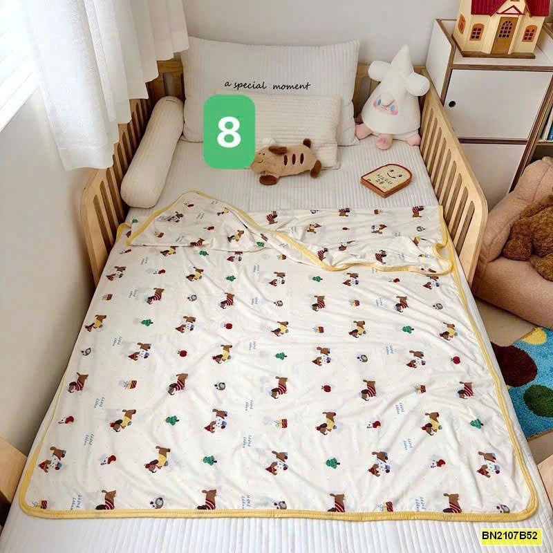 CHĂN HÈ ĐIỀU HÒA COTTON LẠNH CHO BÉ