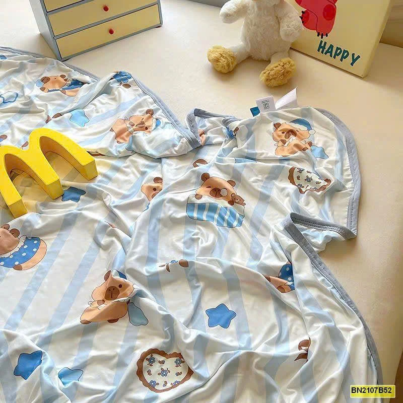 CHĂN HÈ ĐIỀU HÒA COTTON LẠNH CHO BÉ