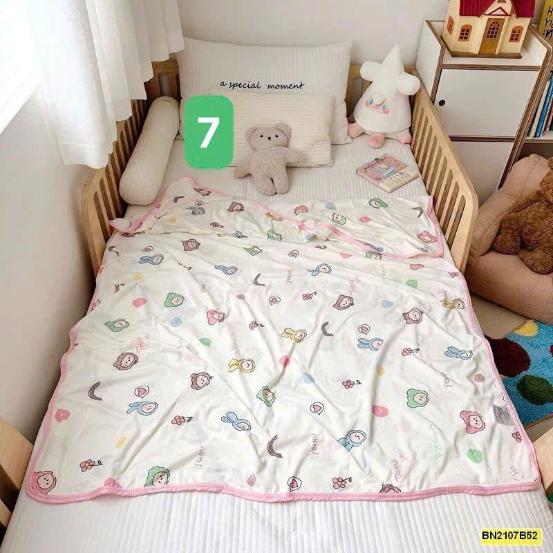 CHĂN HÈ ĐIỀU HÒA COTTON LẠNH CHO BÉ