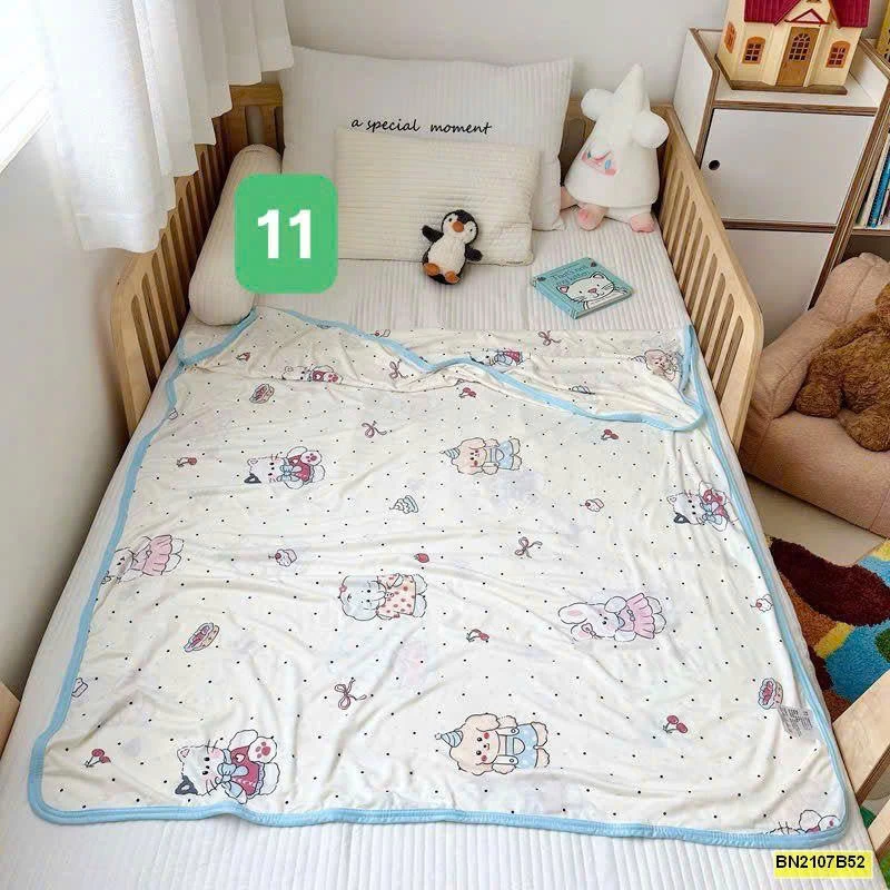 CHĂN HÈ ĐIỀU HÒA COTTON LẠNH CHO BÉ