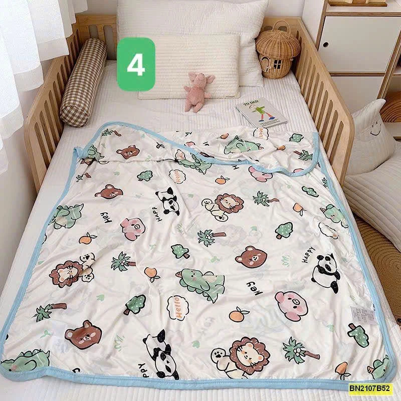 CHĂN HÈ ĐIỀU HÒA COTTON LẠNH CHO BÉ