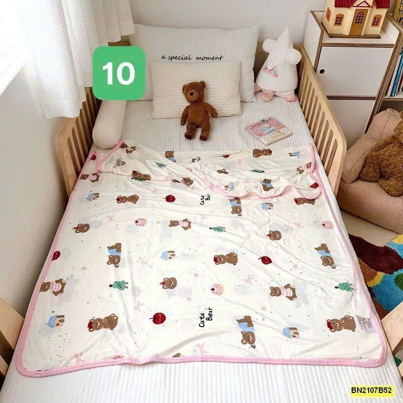 CHĂN HÈ ĐIỀU HÒA COTTON LẠNH CHO BÉ