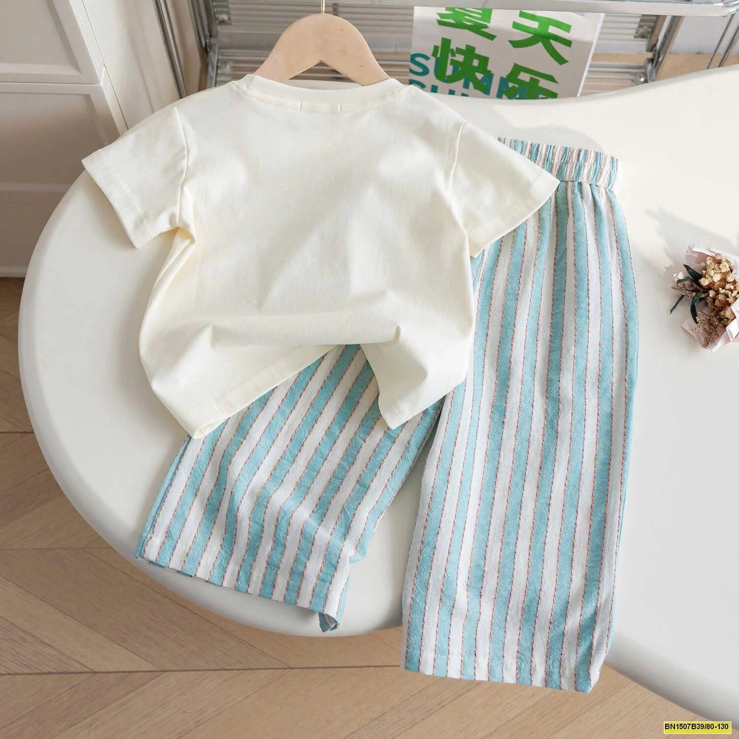 SÉT ÁO THUN QUẦN SUÔNG BÉ GÁI