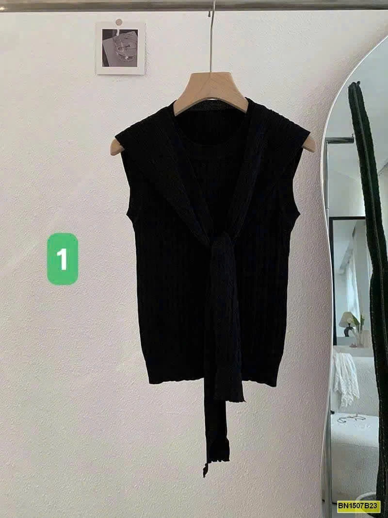 ÁO LEN DỆT BA LỖ KÈM KHĂN