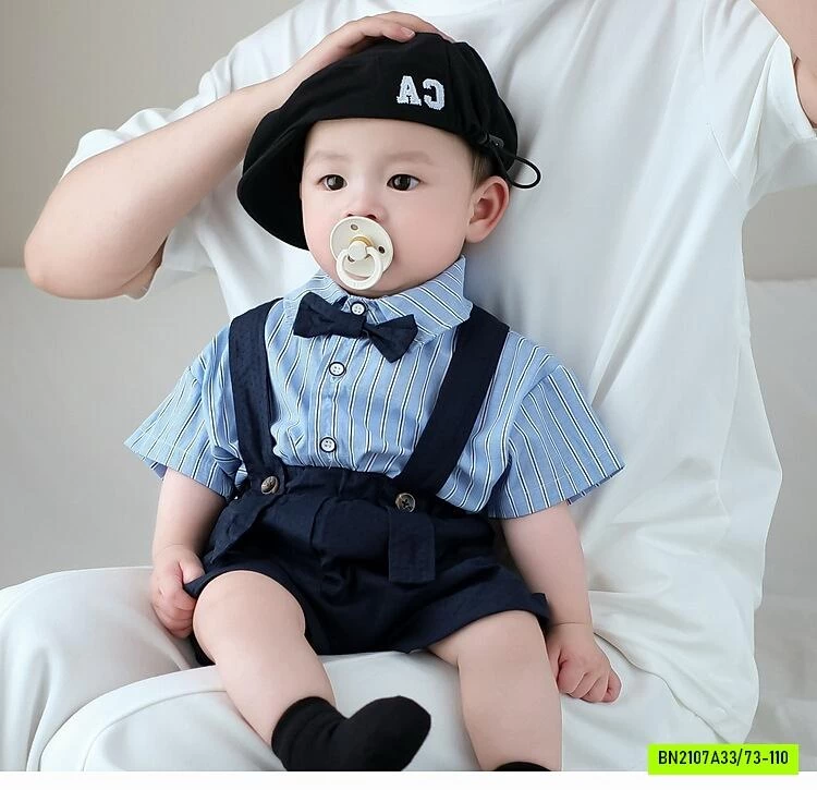 SÉT CÔNG TỬ SƠ MI XANH