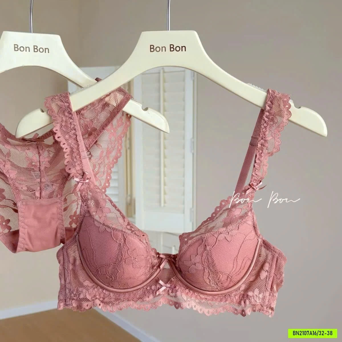 SET BRA PHỐI REN CÓ GỌNG