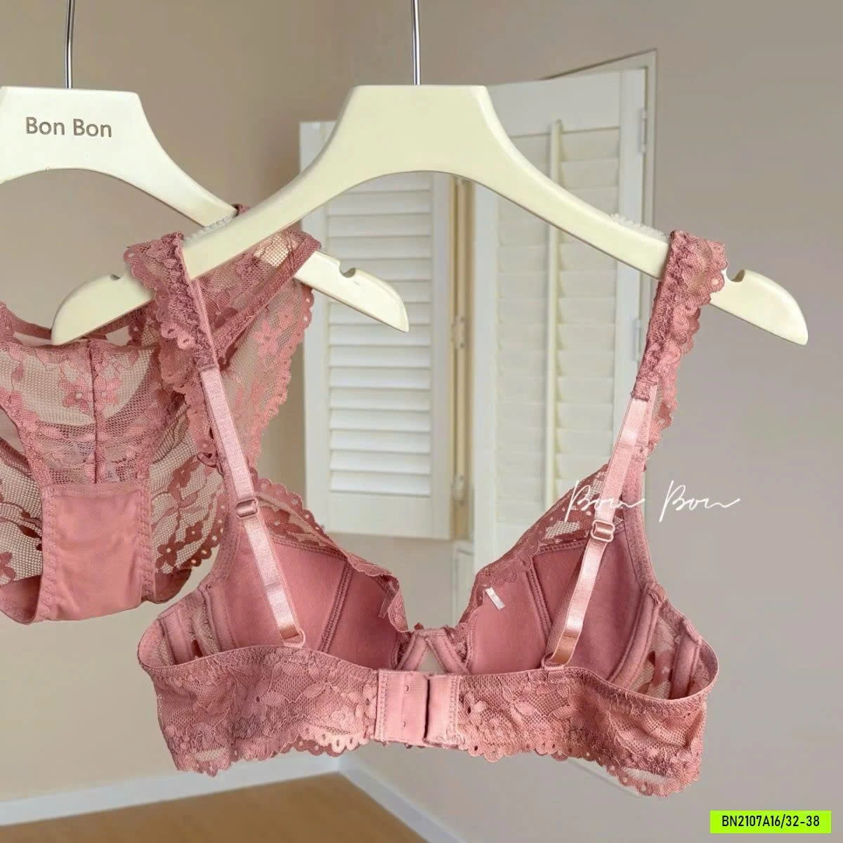 SET BRA PHỐI REN CÓ GỌNG