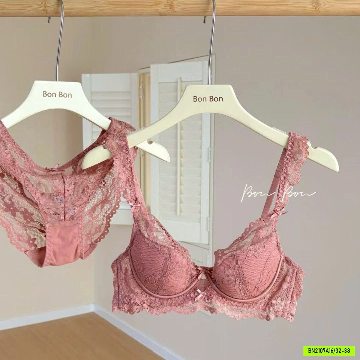 SET BRA PHỐI REN CÓ GỌNG