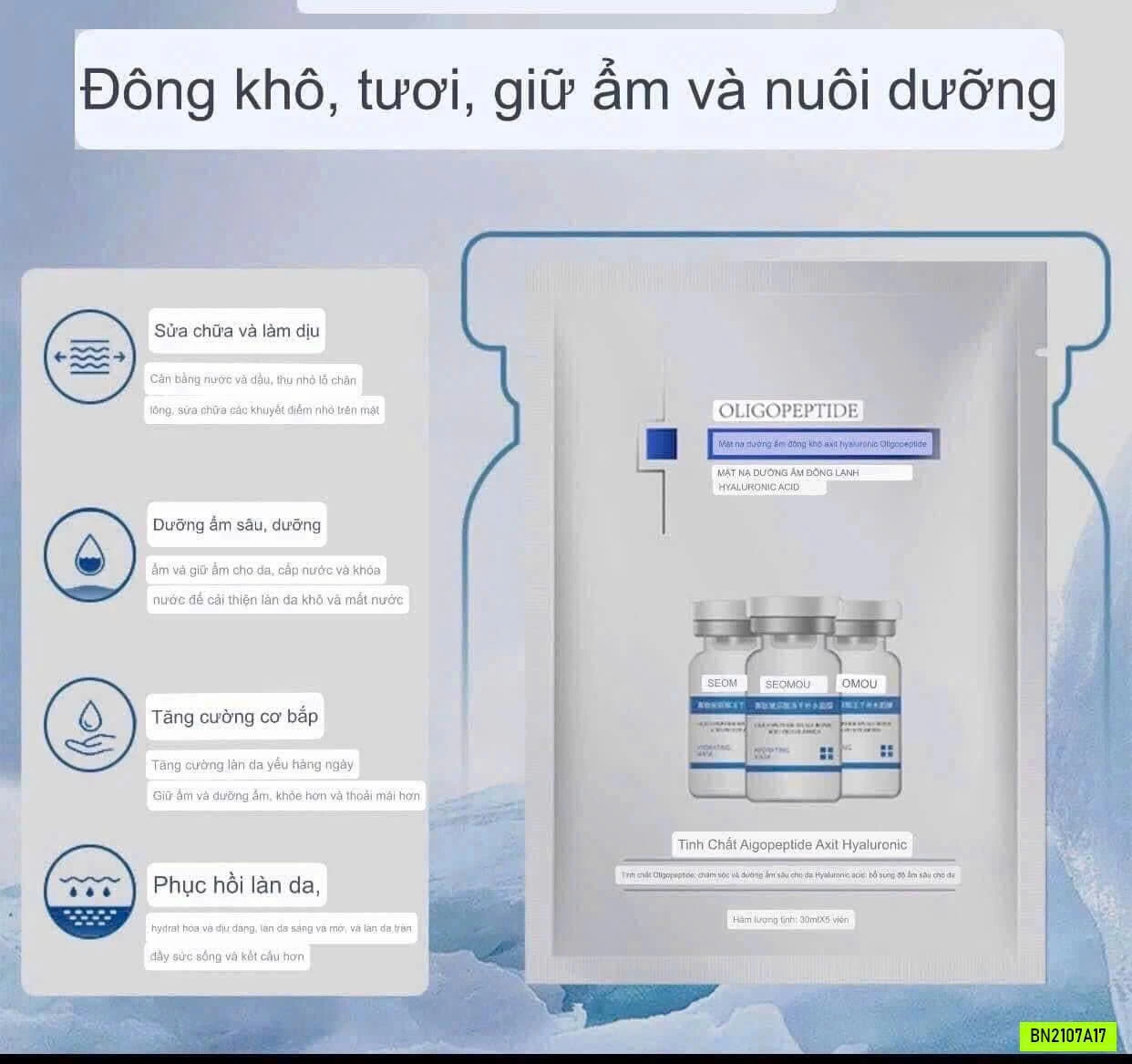 COMBO 30 MASK DƯỠNG DA SEOMOU