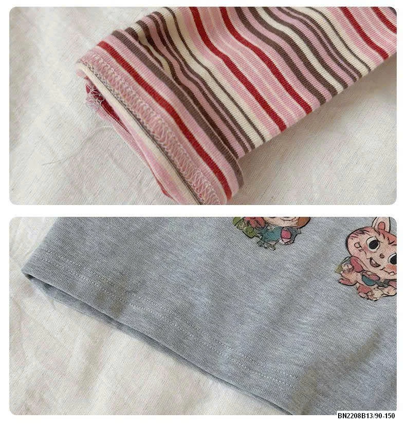 ÁO THUN PHỐI TAY KẺ