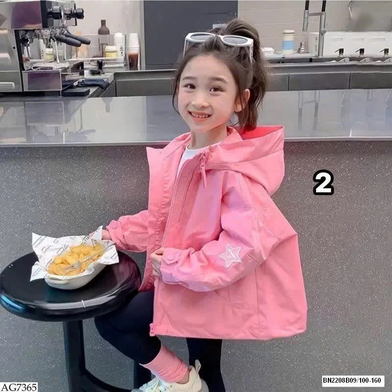 BST ÁO KHOÁC GIÓ BÉ GÁI