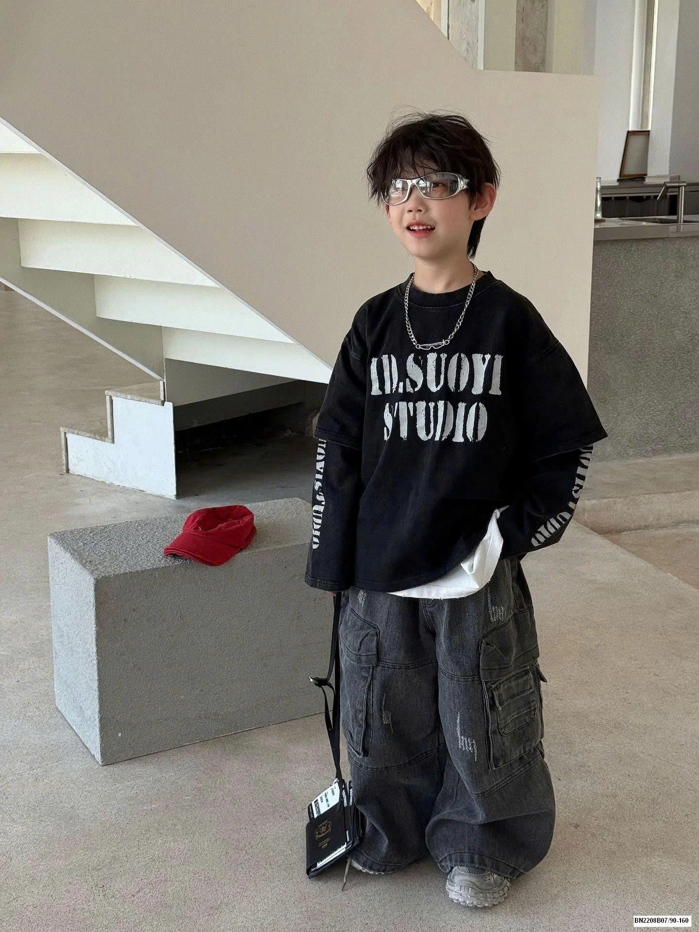 SET ÁO NỈ CHỮ MIX QUẦN JEAN TARUS