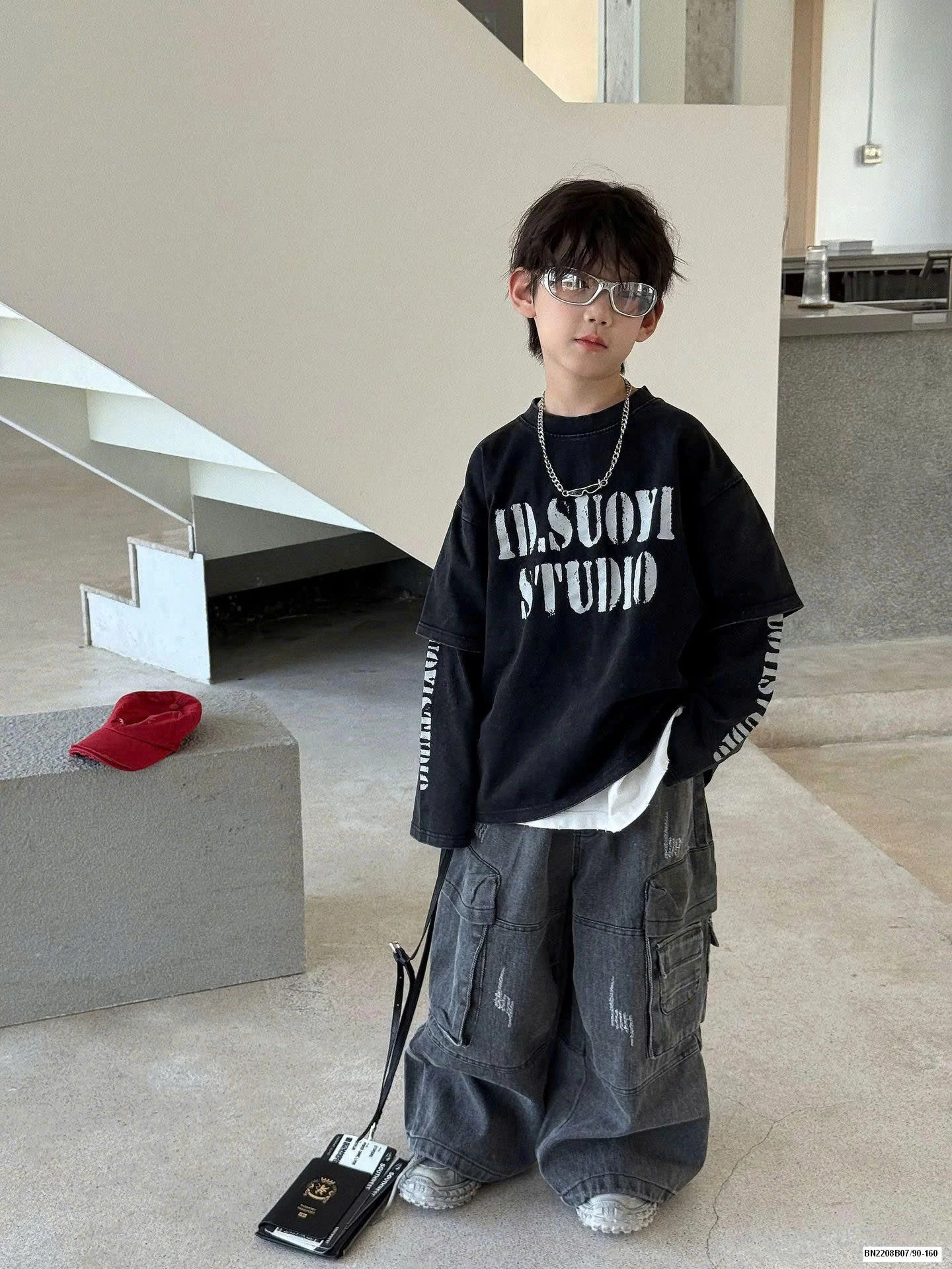 SET ÁO NỈ CHỮ MIX QUẦN JEAN TARUS