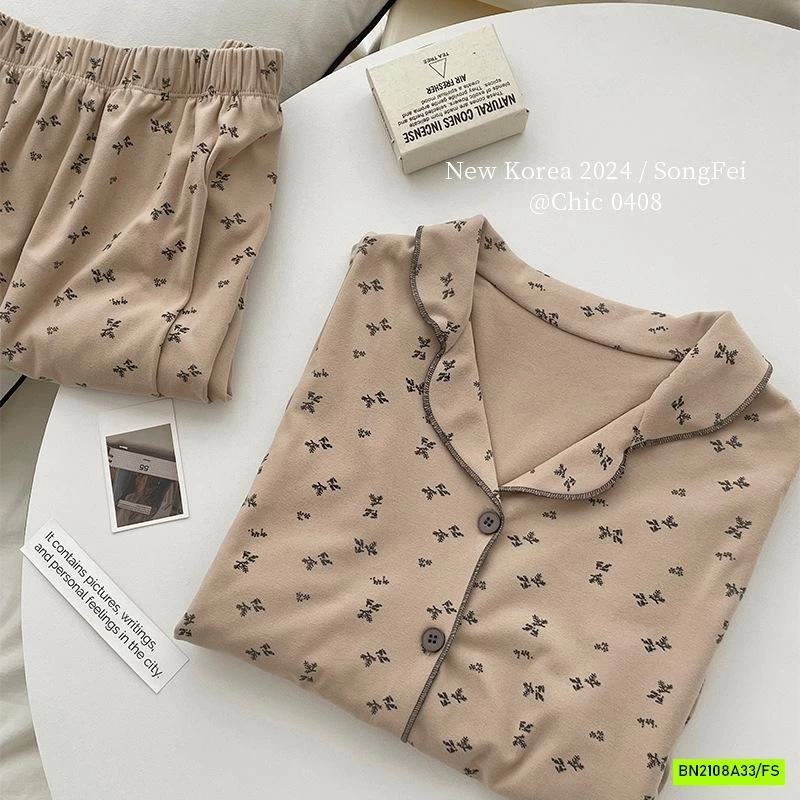 PIZAMA COTTON HOA NHÍ NỘI ĐỊA