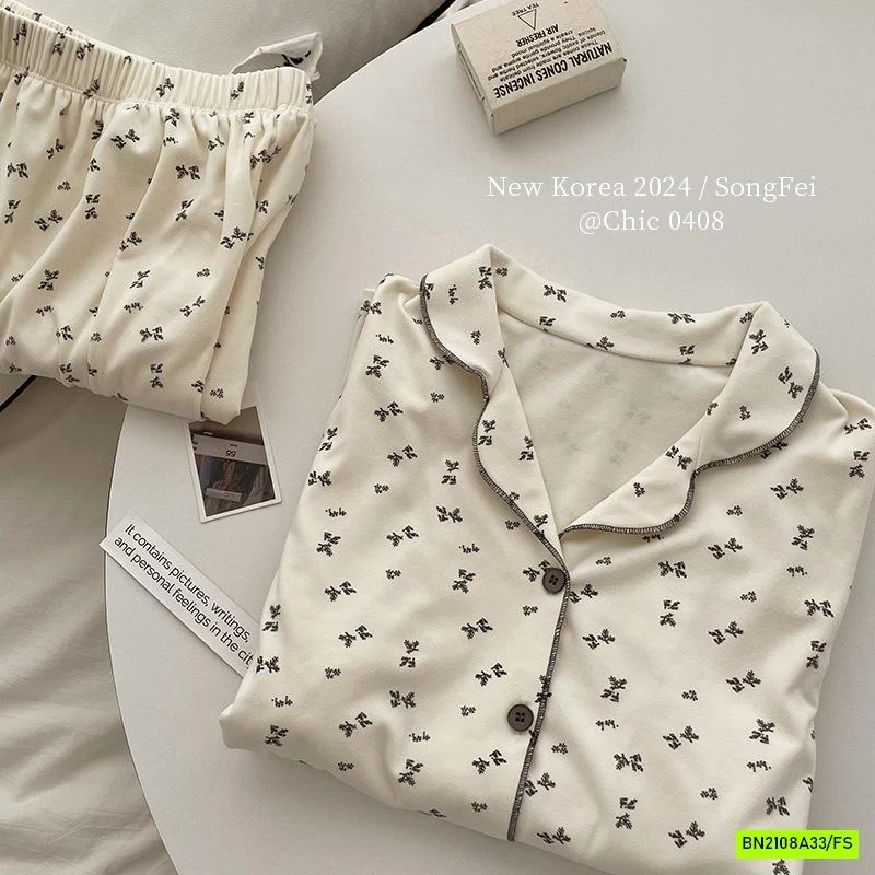 PIZAMA COTTON HOA NHÍ NỘI ĐỊA