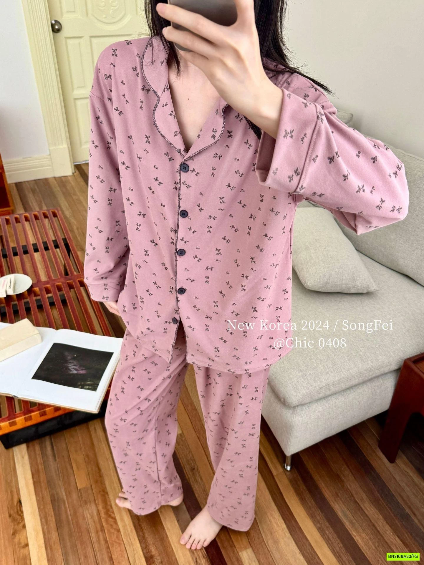 PIZAMA COTTON HOA NHÍ NỘI ĐỊA