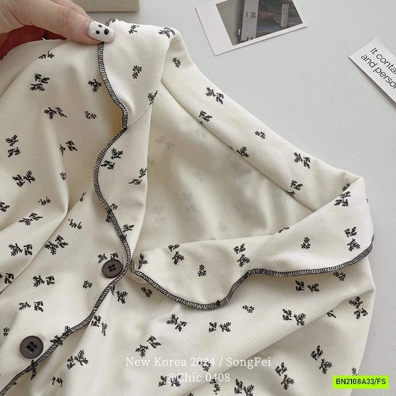 PIZAMA COTTON HOA NHÍ NỘI ĐỊA