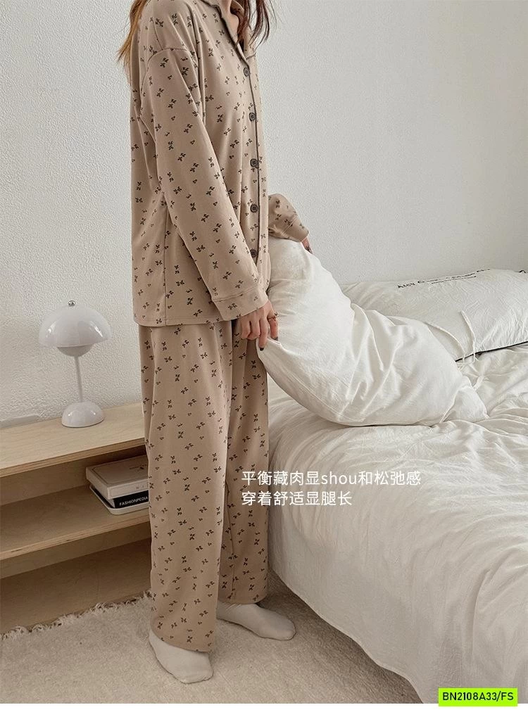 PIZAMA COTTON HOA NHÍ NỘI ĐỊA