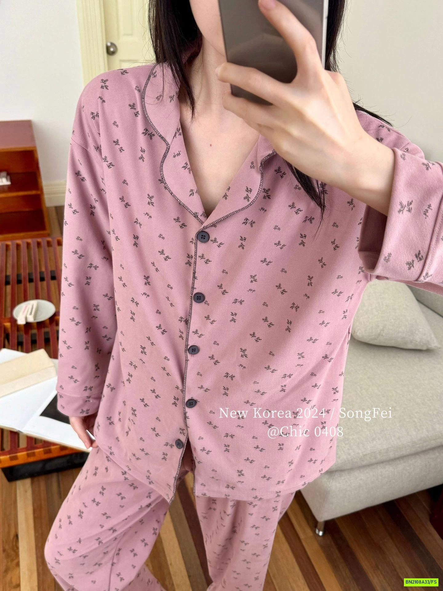 PIZAMA COTTON HOA NHÍ NỘI ĐỊA